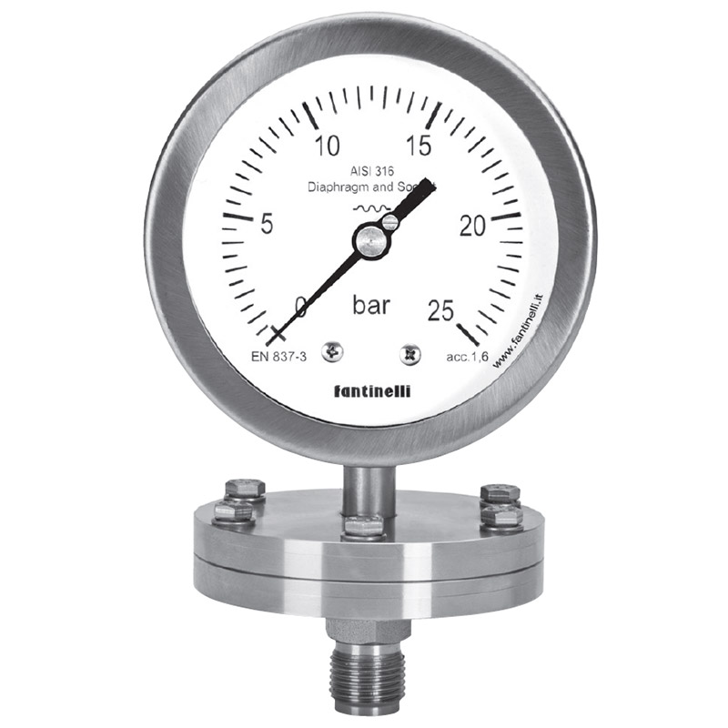 Diaphragm pressure gauges